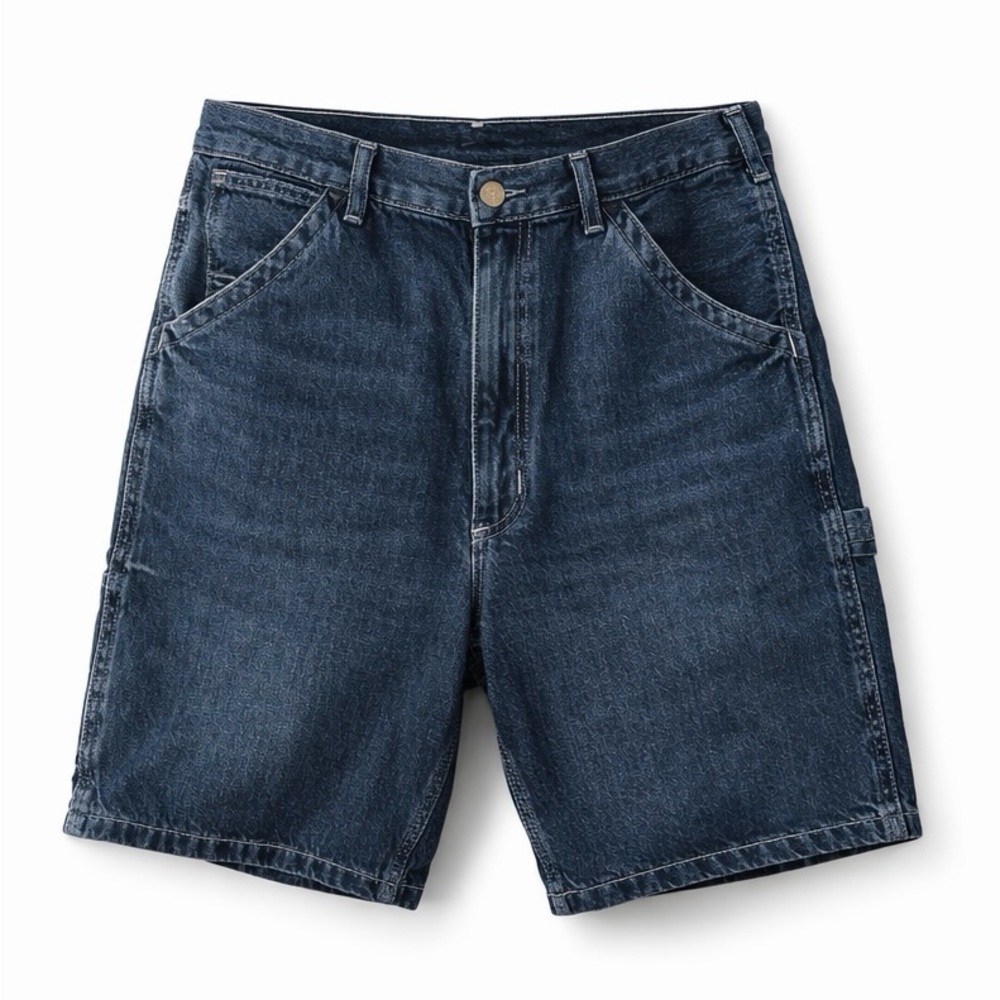 Polo Ralph Lauren Carpenter Denim Shorts Men’s 33 Dark Wash Utility Relaxed Fit